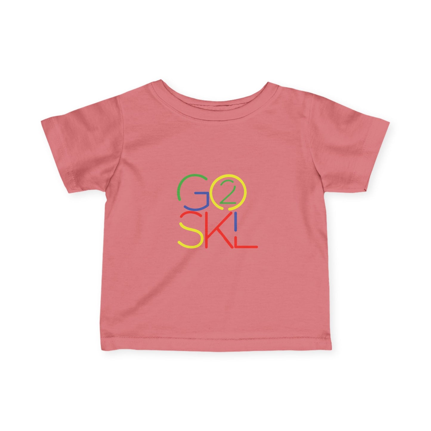 Colorful "Go 2 SKL" Infant Tee - Perfect for Kids, Baby Showers, Back to School, Playdates and Everyday Wear, Kid Fashion