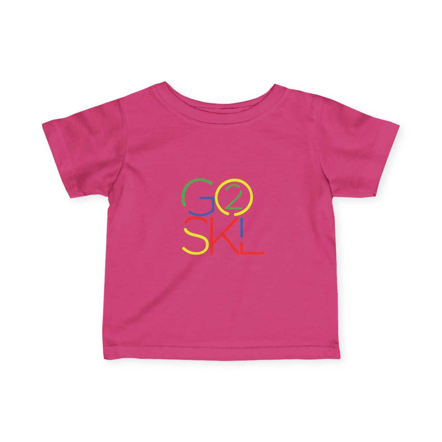 Colorful "Go 2 SKL" Infant Tee - Perfect for Kids, Baby Showers, Back to School, Playdates and Everyday Wear, Kid Fashion