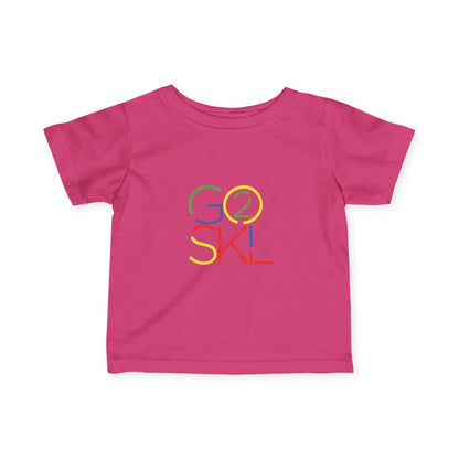 Colorful "Go 2 SKL" Infant Tee - Perfect for Kids, Baby Showers, Back to School, Playdates and Everyday Wear, Kid Fashion