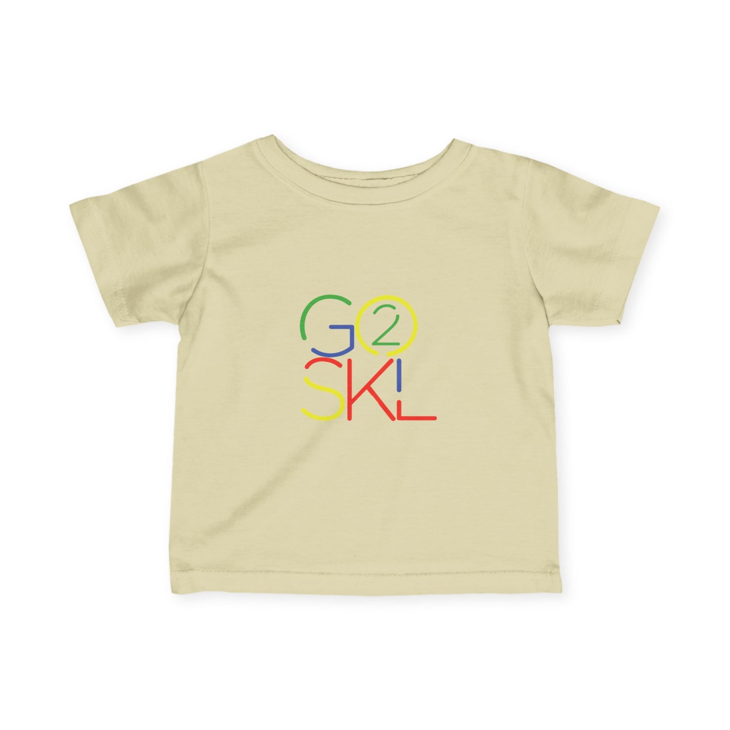 Colorful "Go 2 SKL" Infant Tee - Perfect for Kids, Baby Showers, Back to School, Playdates and Everyday Wear, Kid Fashion