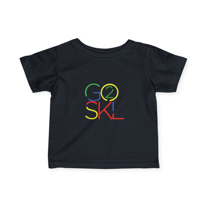 Colorful "Go 2 SKL" Infant Tee - Perfect for Kids, Baby Showers, Back to School, Playdates and Everyday Wear, Kid Fashion