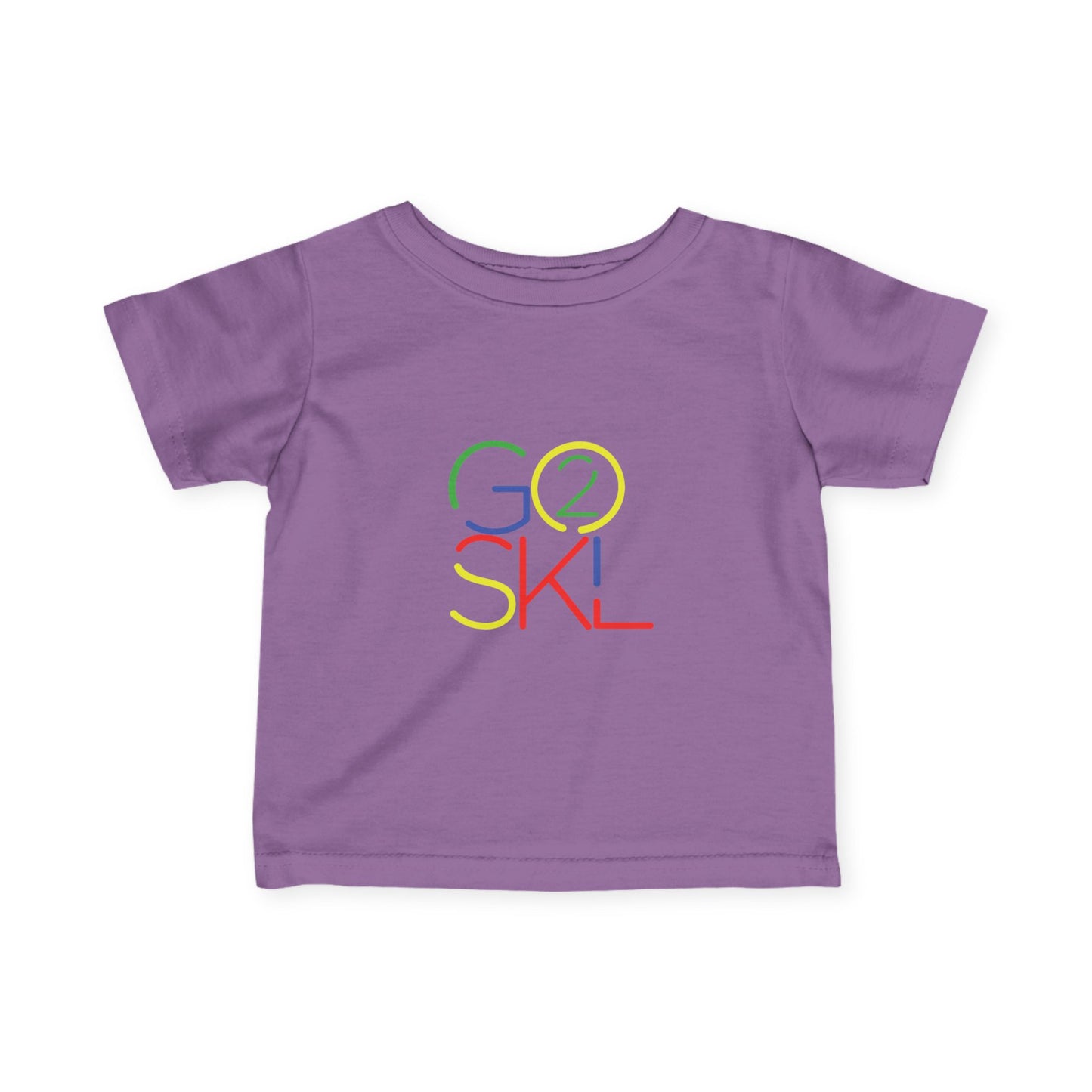 Colorful "Go 2 SKL" Infant Tee - Perfect for Kids, Baby Showers, Back to School, Playdates and Everyday Wear, Kid Fashion