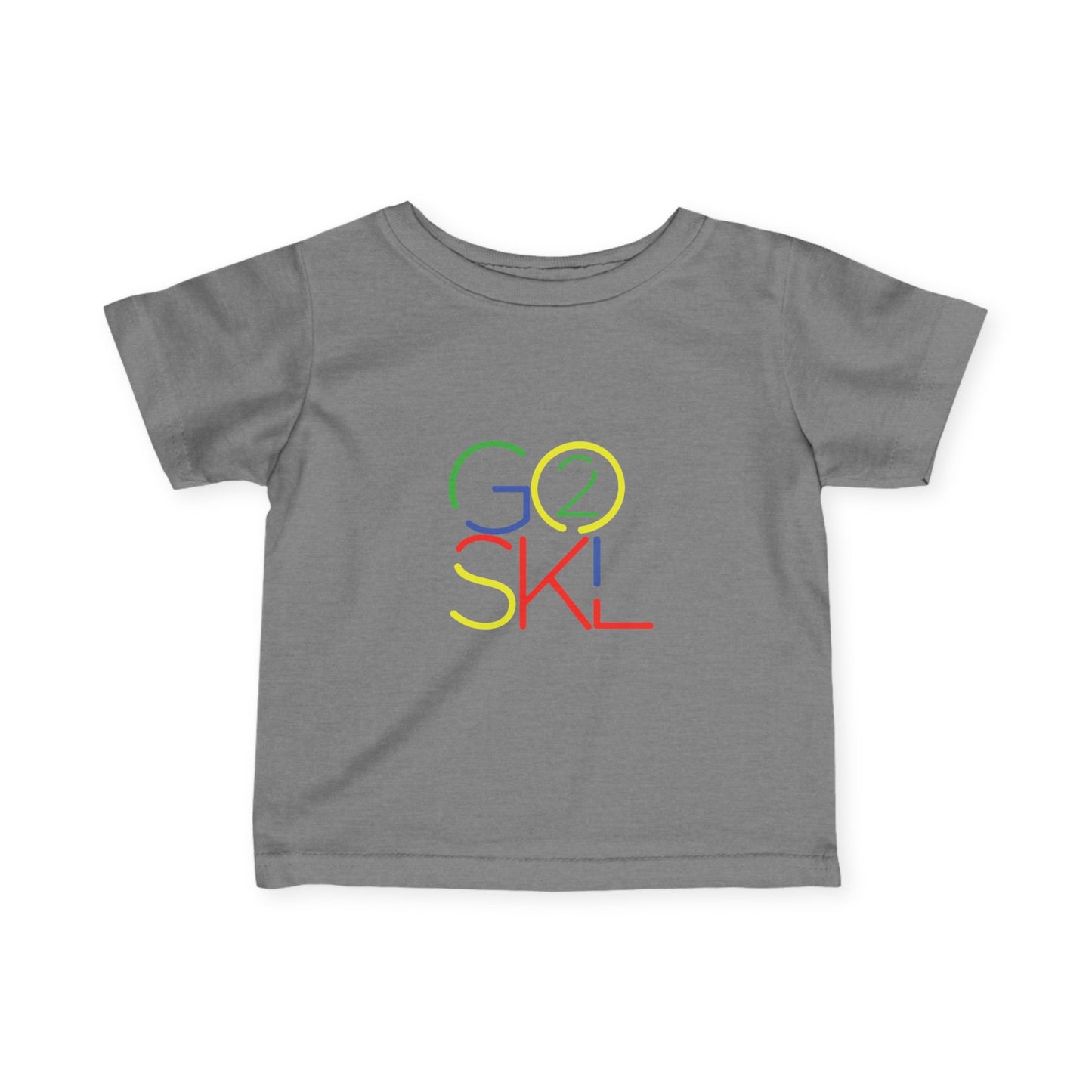 Colorful "Go 2 SKL" Infant Tee - Perfect for Kids, Baby Showers, Back to School, Playdates and Everyday Wear, Kid Fashion