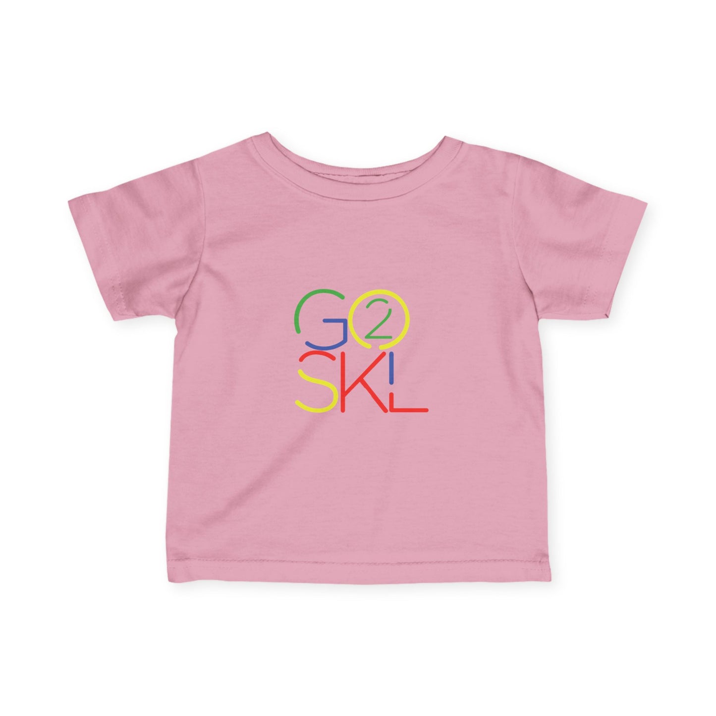 Colorful "Go 2 SKL" Infant Tee - Perfect for Kids, Baby Showers, Back to School, Playdates and Everyday Wear, Kid Fashion