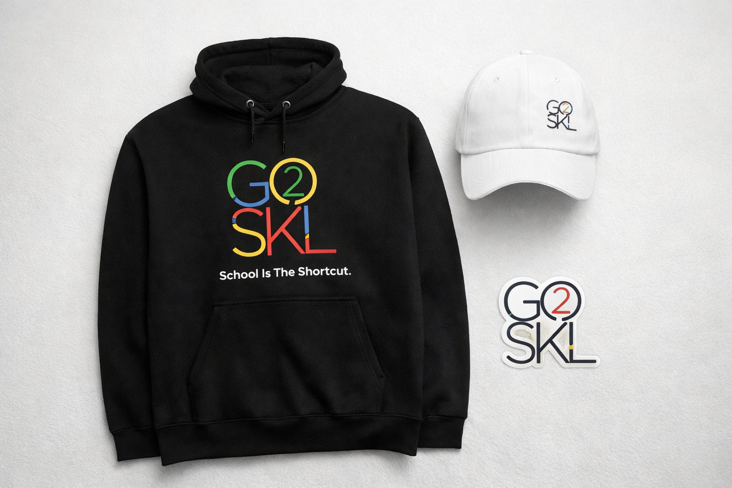 Go2SkL Starter Bundle — Hoodie, Dad Hat & Sticker